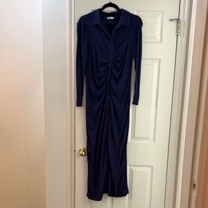 Blank NYC Deep Blue Long Sleeve Dress